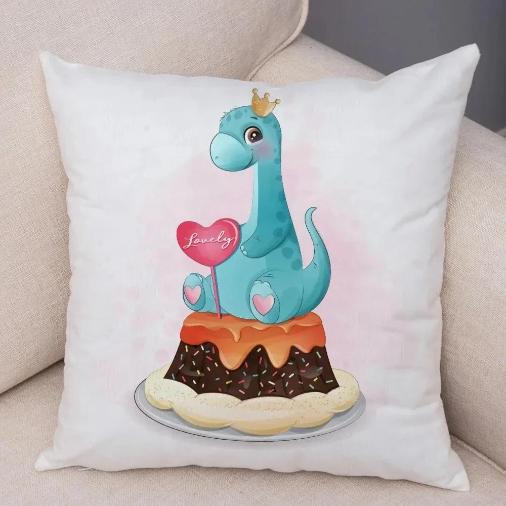 Мультфильм Юрский динозавр Декоративная наволочка для автомобиля Украшения для офиса Гостиная Диван Домашняя наволочка