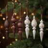 16CM Length Hanging Pendant Decorations Conical Christmas Pendants  For Window Display