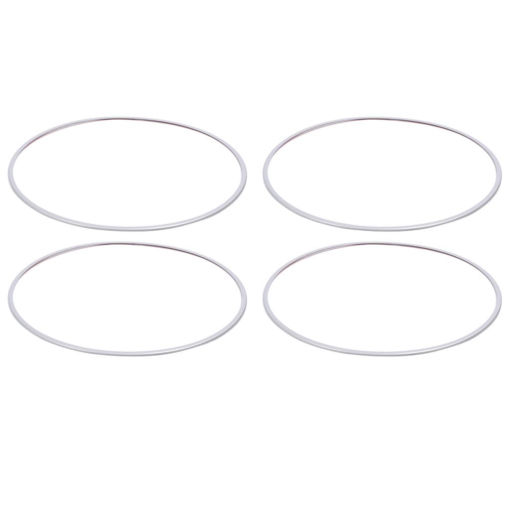4pcs 21 Inch Wheel Rim Protectors Self Adhesive Aluminium Alloy Scratch Proof Wheel Rim Guard Silver
