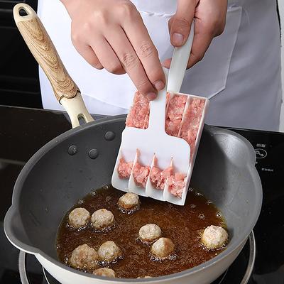 1 шт., пластиковый набор для приготовления фрикаделек, жареная рыба, говядина, шарики для приготовления мяса, форма, ложка, инструменты для мяса, кухонные гаджеты, аксессуары для приготовления пищи