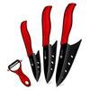 Ceramic Knife Set Black Sharp Blade 3Pcs Ceramic Knives With Peeler