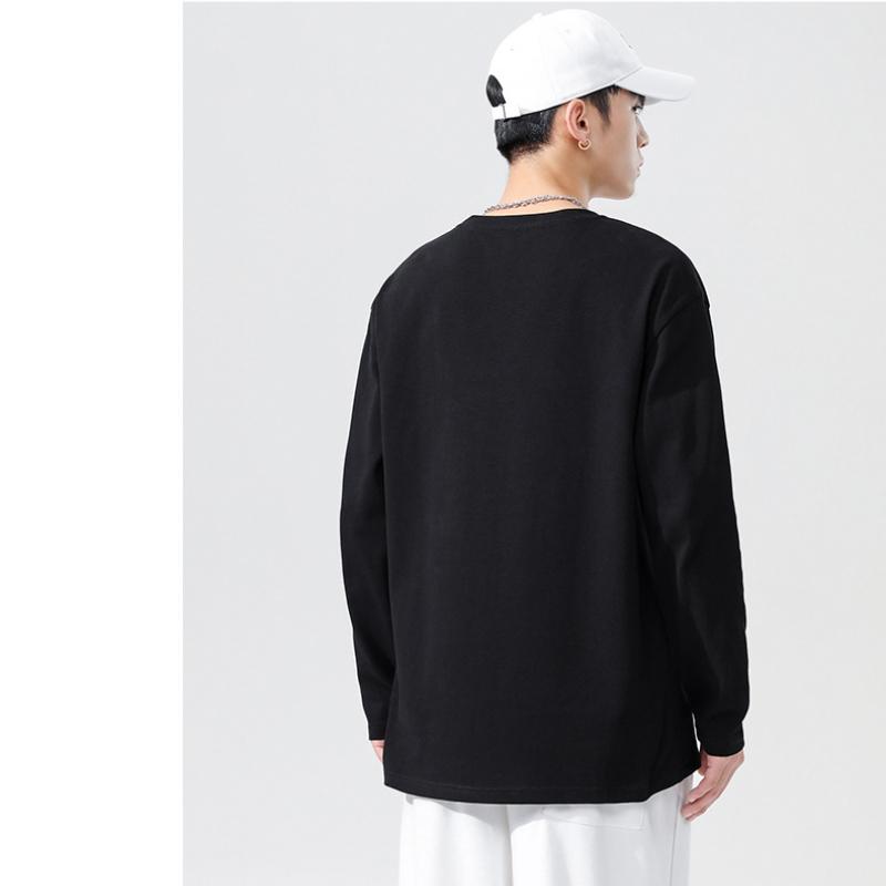 Long-sleeved T-shirt Men's Fall Fun Printing Loose Casual Bottoming Shirt Youth Simple Comfortable Versatile Thin Models of Tops