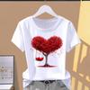 (Азиатский размер) letter trend cute Женские футболки с коротким рукавом Топ T Одежда Принт Мода Женский Повседневный Круглый вырез Графическая футболка