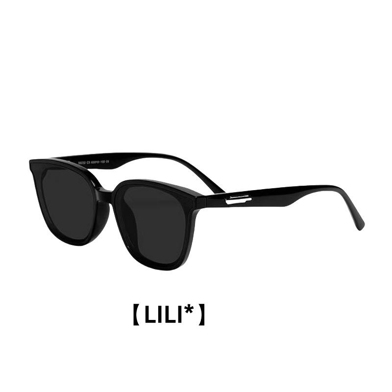 GM Nylon lens sunglasses with cat-eye square frame, popular online, unisex, UV protection UV400Big face looks slimmer in the sun