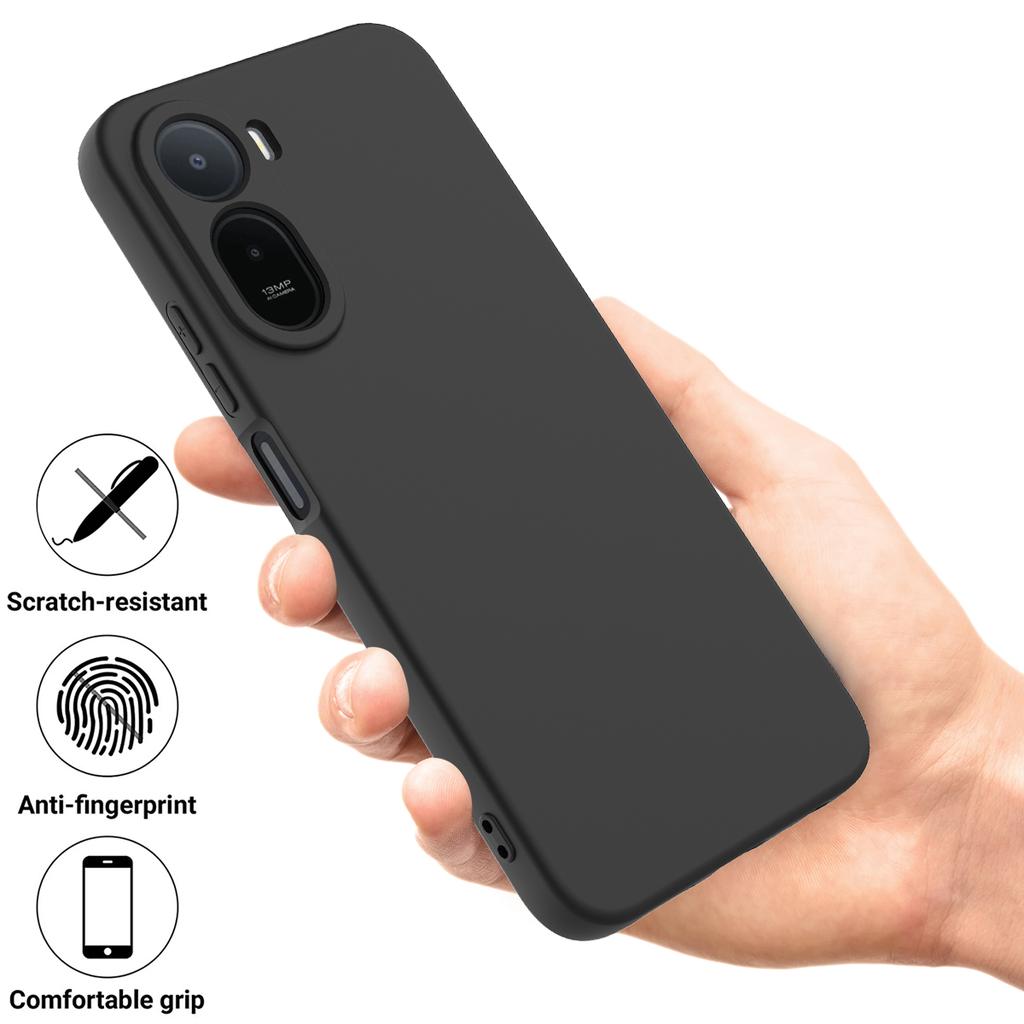 Чехол для Poco C81 Pro Делюкс Жидкий Силикон Ремешок Матовая Крышка Для Poco C81 Pro 4G Дружелюбный к Коже Бампер Funda