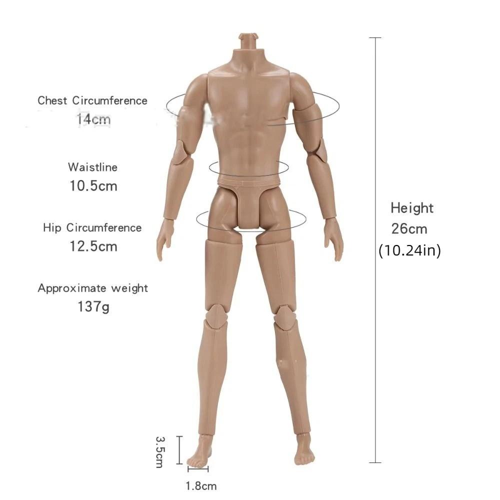 26cm Height Male Model Strong Man Action Figure Body Doll's Accessories 1/6 Action Figure DIY Toy