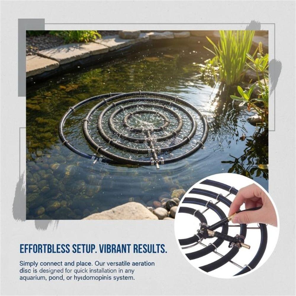 1Pcs 304 Stainless Steel Aquarium Nano Aeration Disc for Koi Fish Pond Aquarium
