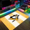Дизайн Pittsburgh Penguins Кристальный Велюровый Ковер Уютный Не?Нескользящий ковер с принтом для спальни, гостиной, прихожей