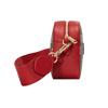Gucci Vintage Logo Apple Pattern Leather Canvas Camera Bag Women Shoulder Bag Red Brown 574886-2EVDG-8646