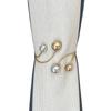 2PCS Pearl Zinc Zinc Alloy Curtain Clips Decorative Curtain Holders Modern Drapery Tiebacks  Holiday Decor