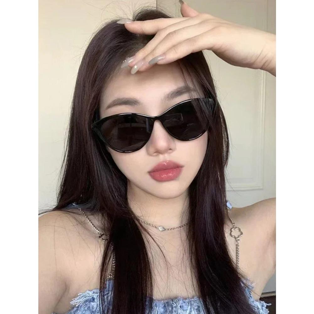 1 шт. Модные солнцезащитные очки «кошачий глаз» для женщин, роскошные брендовые дизайнерские солнцезащитные очки для женщин, черная оправа для очков, женские оттенки, очки