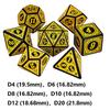 Multi-Sided 7-Die Dice Set Game Dice For TRPG DND Accessories Polyhedral D4 D6 D8 D10 D12 D20 Dice For Board Card Game Math Game