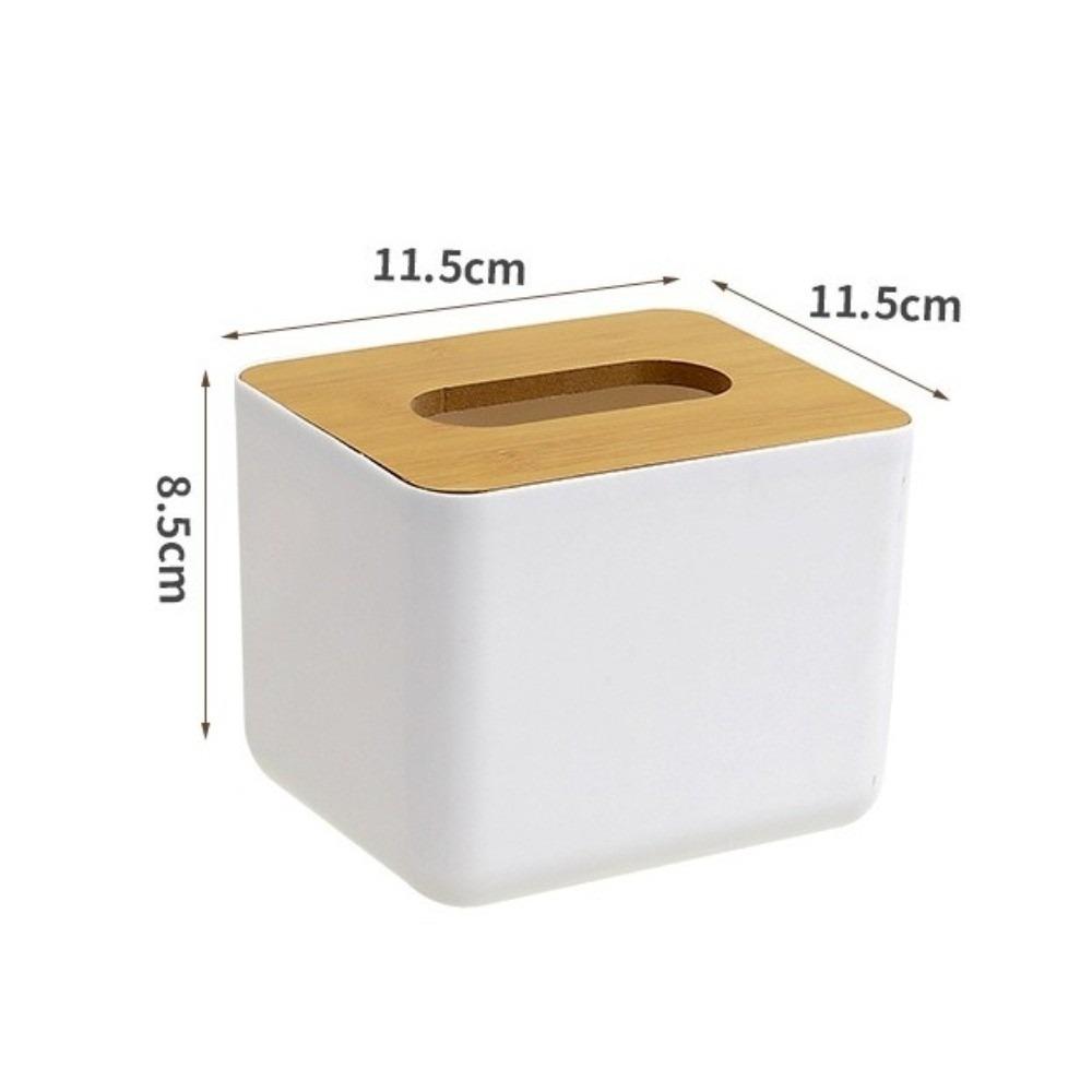Wooden Cover Paper Box Japanese Style Tissue Case Home Accessory Napkin Holder Table Decoration