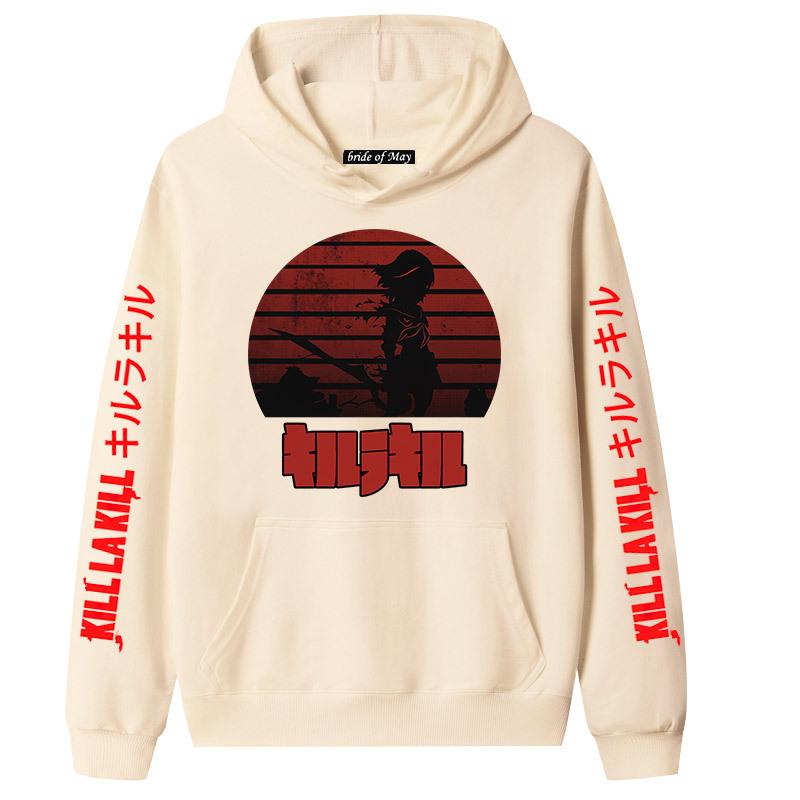 Japanese Anime Kill la Kill Hooded Long Sleeve Sweatshirt for Couples