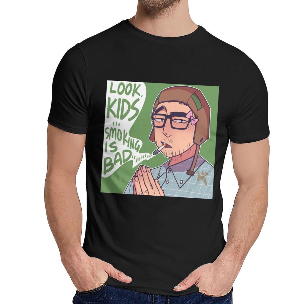 Футболка с круглым вырезом Filthy Frank с принтом курения Винтажная мужская хлопковая футболка Большого размера