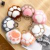 Furry Doll Cat's Paw Stuffed Keyring Love Plush Cat's Paw Pendant Bag Ornaments