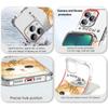 Cartoon Cute Cat Shockproof Phone Case For Iphone 12 13 Mini 11 Pro Max Xr X Xs Max 7 8 6 6s Plus Se 2020 Clear Soft Back Cover