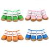 4 Pcs/set Breathable Dog Shoes Cute Anti-Slip Dog Boots Soft Candy Colors Dog Shoes Mesh Pug Products