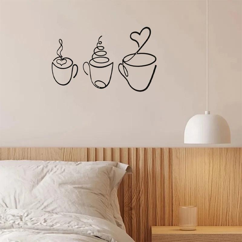 1/3 шт. Креативные кофейные настенные подвески, украшения для кофейни, настенные украшения для интерьера, настенные железные картины, Новый год