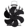 6 Blade Heat Powered Stove Fan 6 Blades Wood Burning Stove Fireplace Fan for Fireplace Kerosene