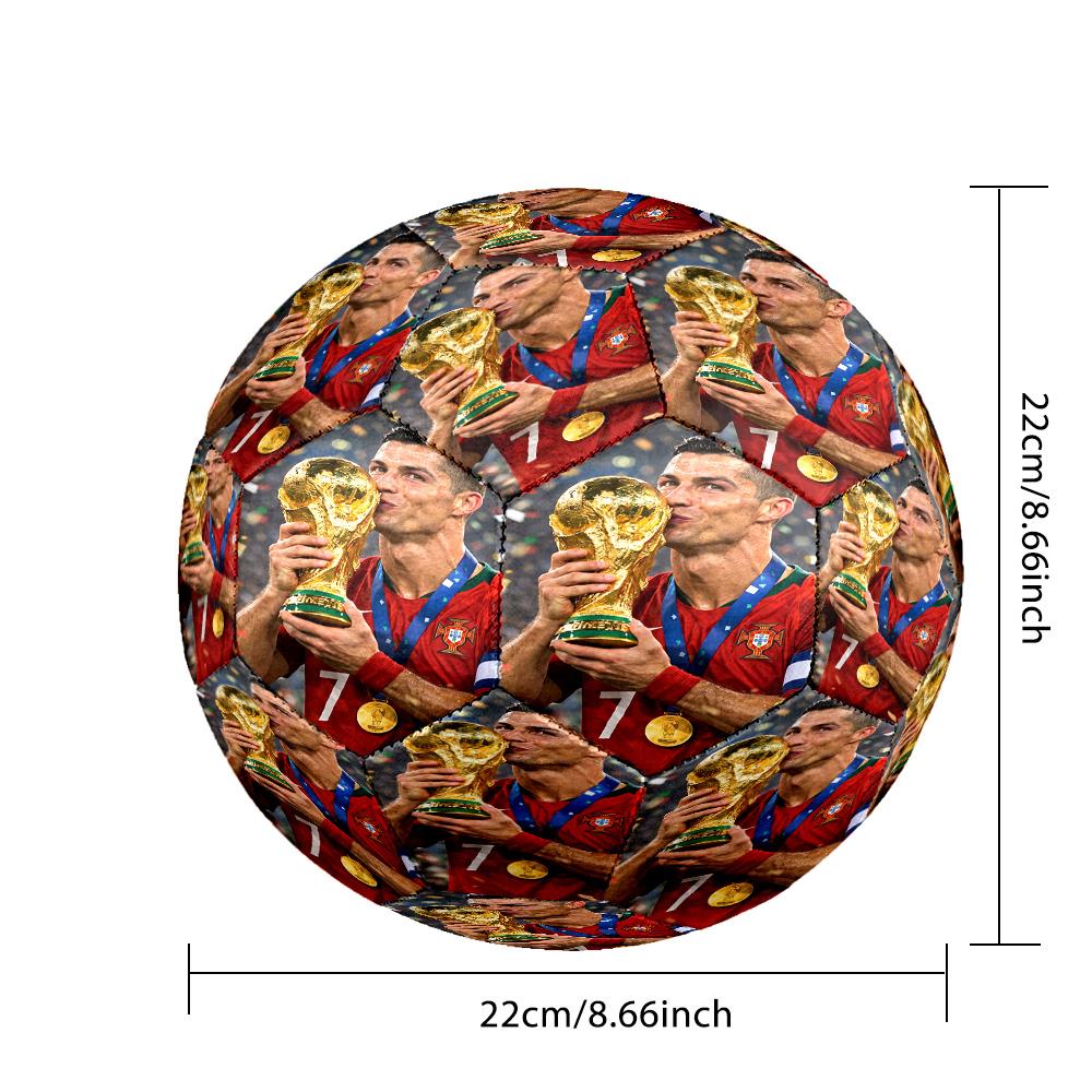 Cristiano Ronaldo Cr7 Seasonal Stories Unfold Size 5 Soccer Ball Machine Sewn Indoor/Outdoor Universal Football Sports Enthusiast Gifts