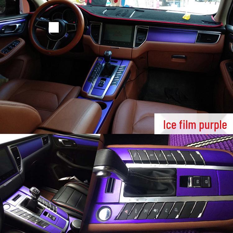 Наклейки для модификации интерьера Zotye SR9: Пленка для декорации рычага переключения передач и консоли из углеродного волокна