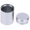 1X Silver Airtight Proof Container Aluminum Herb Stash Metal Sealed Can Tea Jar