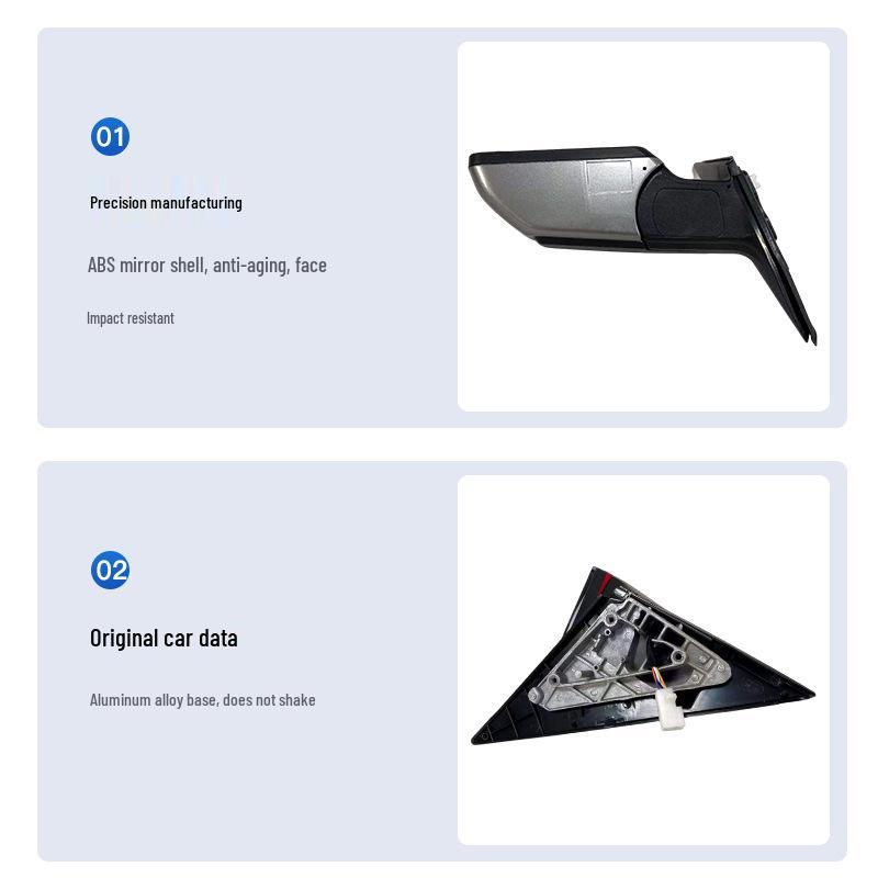 Зеркало заднего вида в сборе для Kia Soul (2010-2013) - Складывание краски, Светоотражающий, Качество OEM