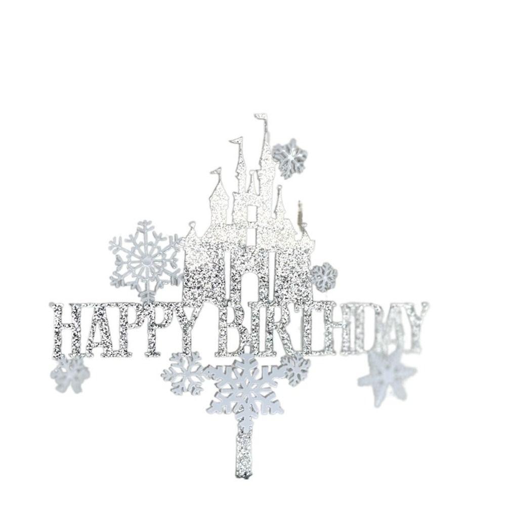 Акриловые украшения для торта, мерцающие сувениры для вечеринки для девочек, вечеринка по случаю рождения ребенка