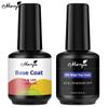 2 шт. бутылки, 15 мл, базовый гель для дизайна ногтей, верхнее покрытие, УФ-лампа, лечение, замачивание, лак, армирующий лак, грунтовка, дизайн маникюра, сделай сам, рисунок, живопись
