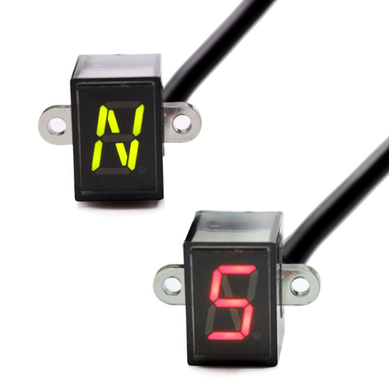 Nuoxintr 6 Speed Black Universal Motorcycle For Digital Display Led Motocross Off-road Moto Light Neutral Gear Indicator Monitor