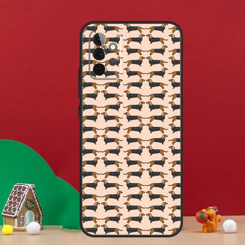 Cute Dachshund Sausage Dog Case For Samsung Galaxy A36 A56 A06 A13 A53 A32 A12 A22 A52 A35 A17 A16 A55 A15 A54 A34 A14