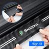 SJCJ6 Car Door Sill Threshold Protector Stickers for Skoda Superb Octavia Rapid Kodiaq Fabia Karoq Superb Kamiq Yeti Roomster Decal