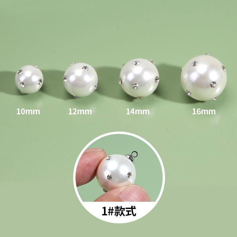 Жемчужная бриллиантовая пуговица Женская рубашка Высококачественные аксессуары для пуговиц Универсальная круглая рубашка-свитер Кардиган Маленькая пуговица