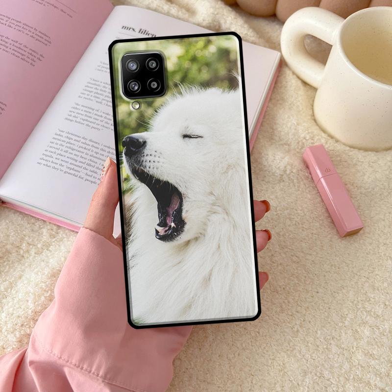 Чехол для телефона Samsung Galaxy с изображением японского шпица A54 A34 A14 A13 A51 A71 A33 A53 A73 A12 A22 A32 A52 A72 A52S