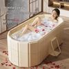Складная ванна для пузырьковой ванны для взрослых и детей - Паровая баня для всего тела, Большой душевой поддон