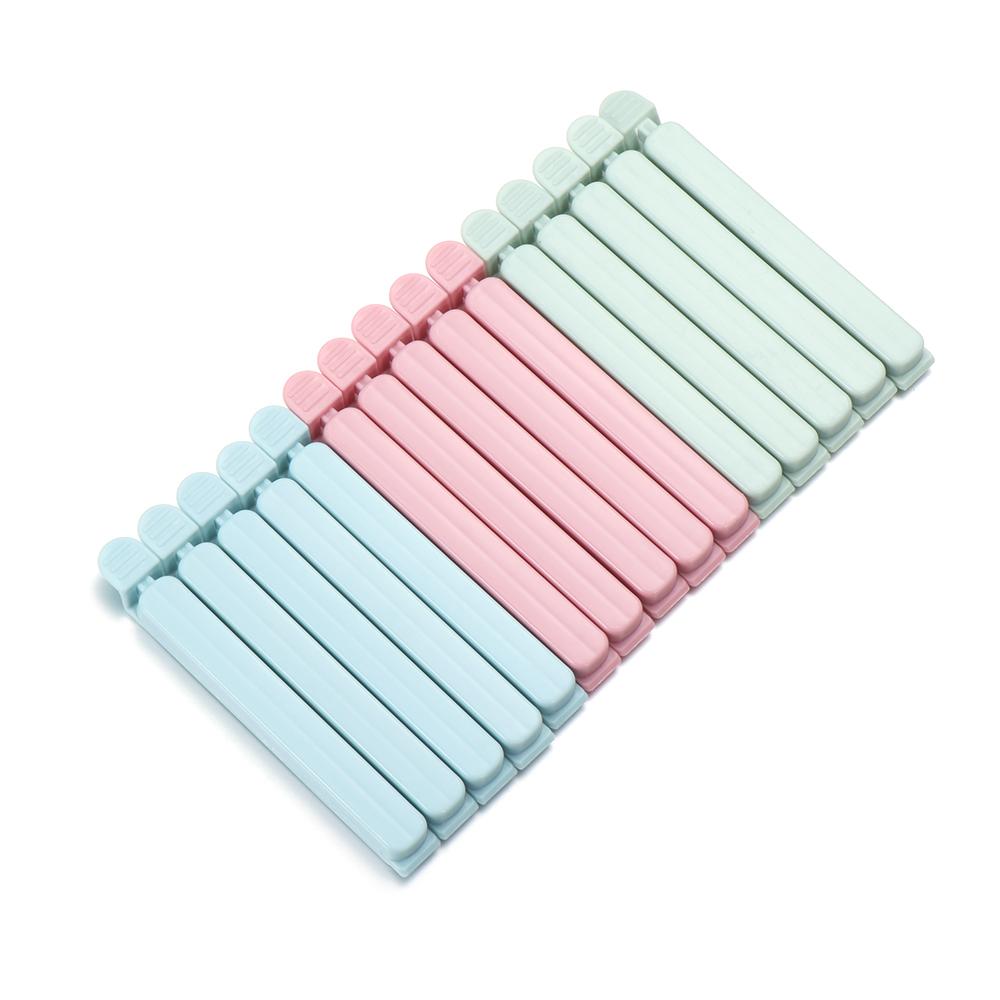 5Pcs Good Quality Practical Home Candy Color Sealing Clamp Snack Bag Sealer Kitchen Tool Food Clips