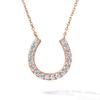 From New Necklace Ladies Horseshoe 10K K10 Pink Gold Brand Present Women [Gift York]