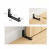 Adjustable Barn Door Swing Stop Double Wheel Bottom Guide Durable Barn Door Floor Guide  Garage
