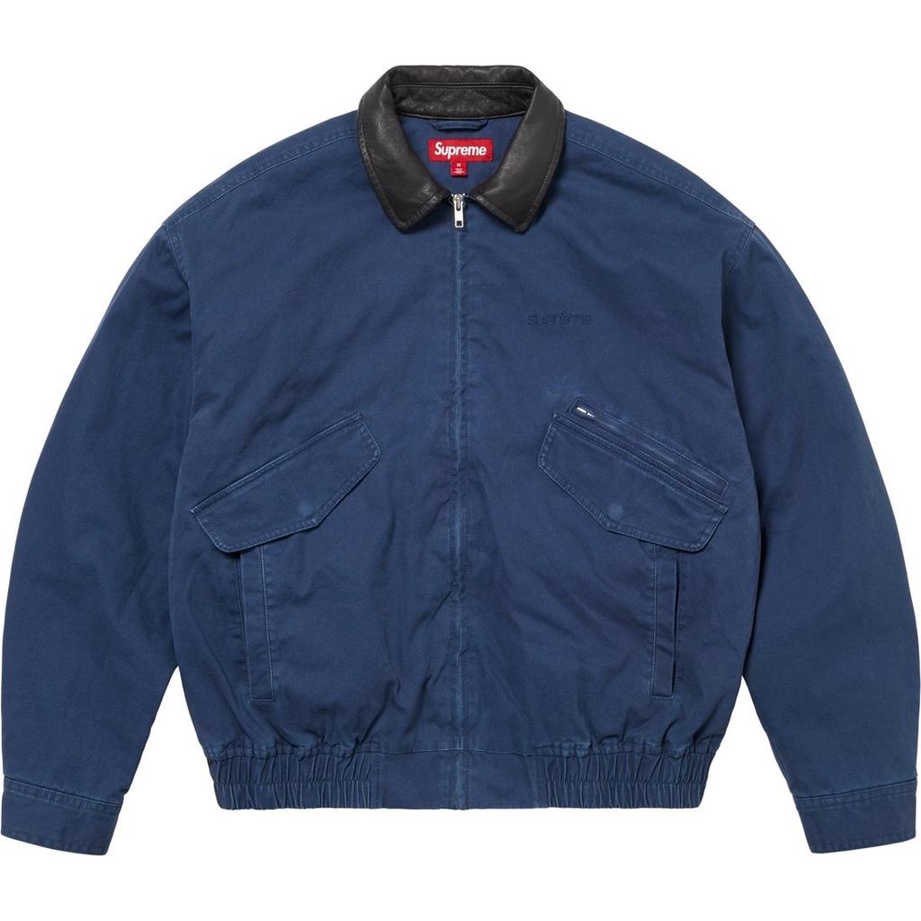 Supreme Leather Collar Utility Jacket FW24 SUP-FW24-060