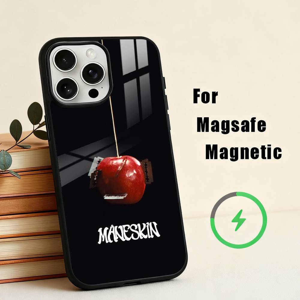 Чехол для телефона M-Maneskin-N D-Damiano David Для iPhone 17, 16, 15, 14, 13, 12, 11 Plus, Для чехла с магнитной беспроводной зарядкой