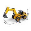 2.4G Alloy Remote Control Excavator Bulldozer Dump Truck Engineering Vehicle Toy 9CH RC Trucks Model Children Toy Kids Xmas Gift