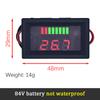 LIZAO 12V 24V 48V 72V Car Battery Charge Meter LED Digital Capacity Tester Lithium Battery Voltage Indicator