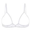 Womens Sexy Open Cups Bra Lingerie Sheer Lace Soft Wireless Brassiere Exposed Nipples Bralette Chest Brace Underwear Nightwear