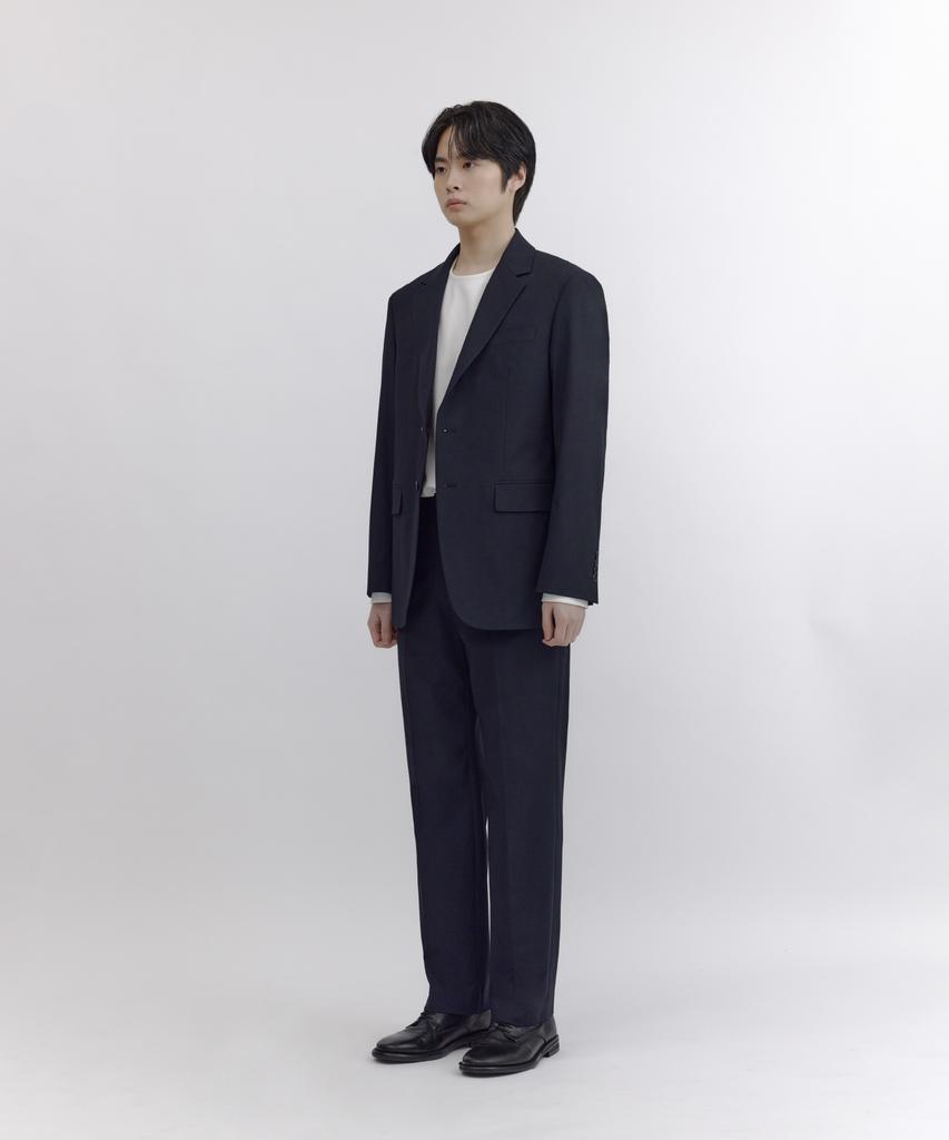 NONBLANK [Saint Year] Semi-Wide Fit Slacks_Dark Navy