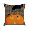 Halloween Horror Pumpkin Print Pattern Cushion Cover Home Living Room Sofa Decoration Throw Pillow Cover 45x45cm