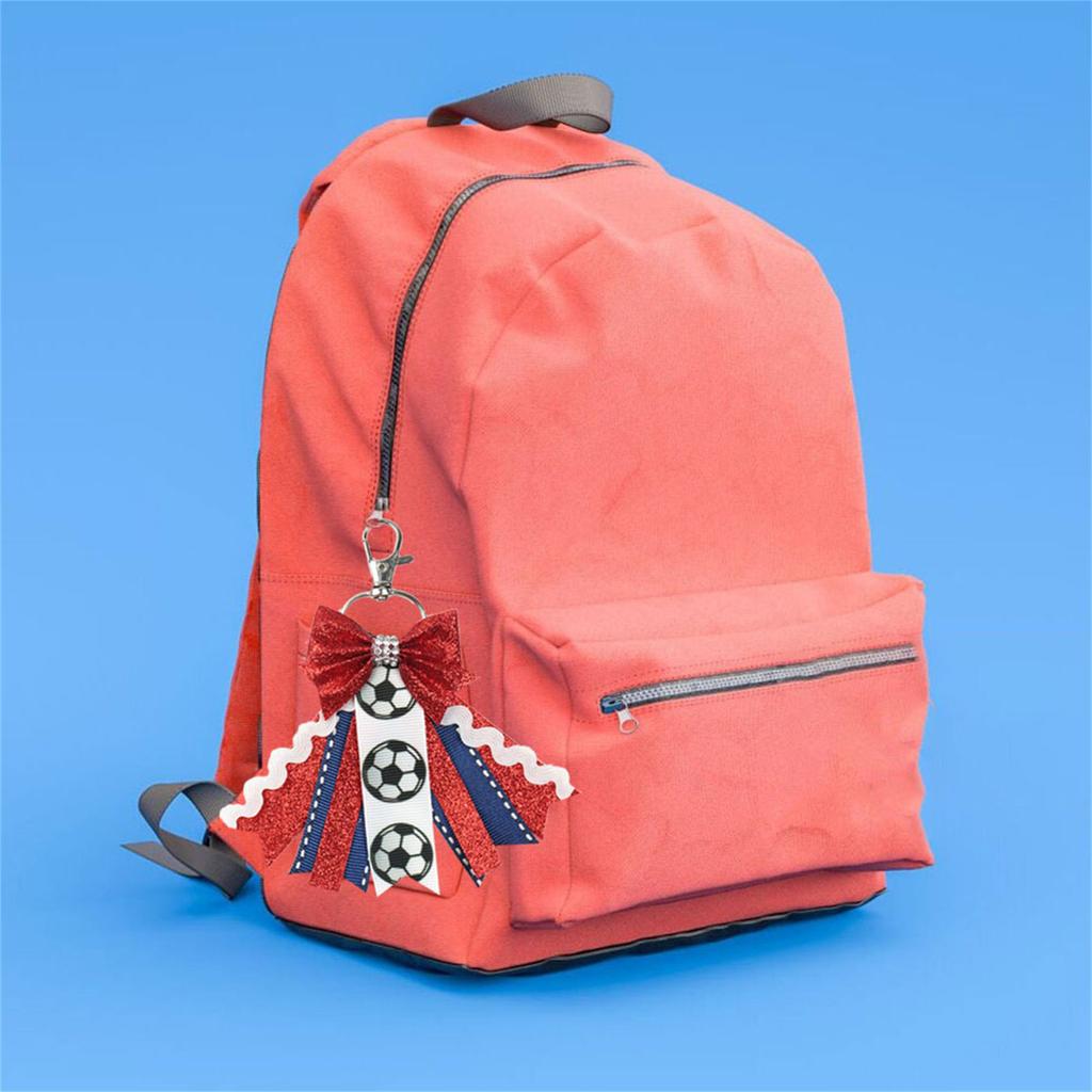 2 шт. Брелок Pin Me Cheer Спорт Блеск Красивый Командный Брелок с Бантиками Украшение для Сумки