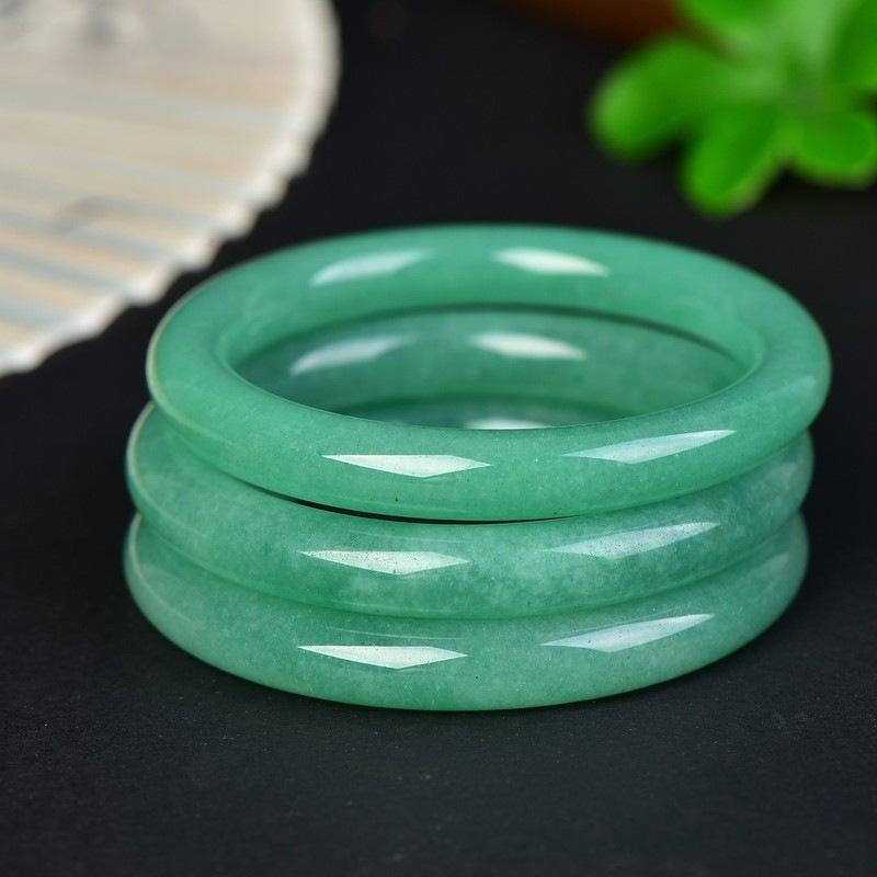 Браслет из фиолетового нефрита с натуральным ледяным видом, модный браслет с изумрудным шармом, женский подарок