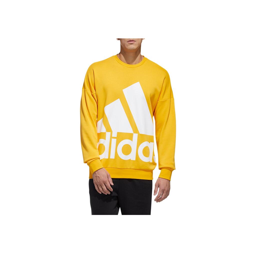 Adidas Толстовка Fav BL с круглым вырезом, мужские топы, золото GK0619