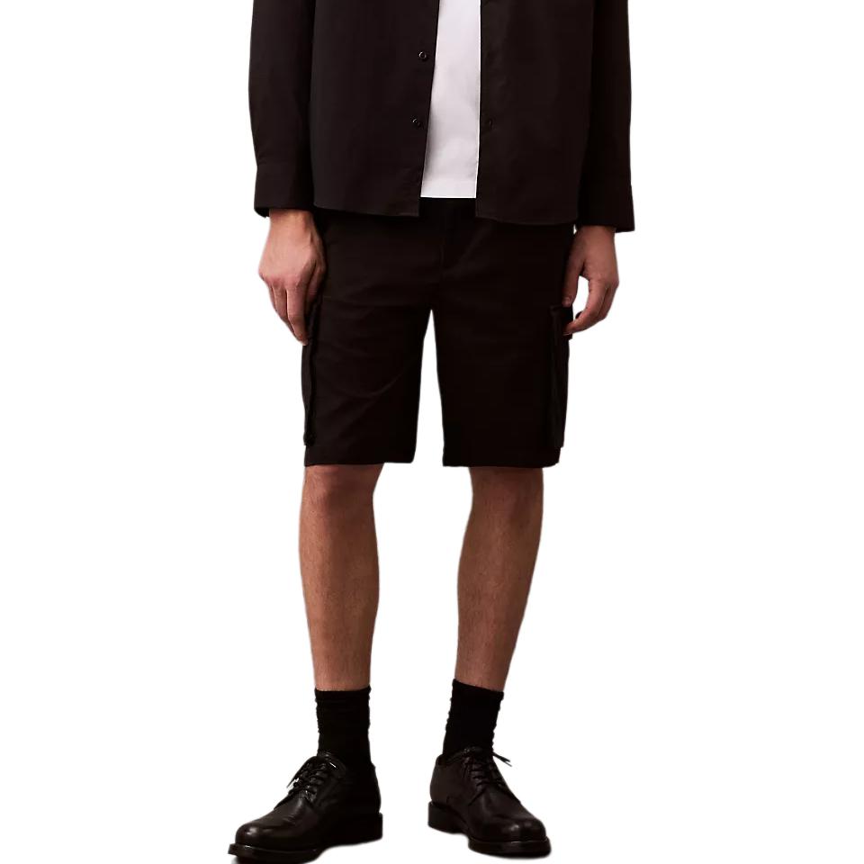 Calvin Klein Минималистичные Удобные Универсальные Однотонные Шорты средней посадки Повседневные Мужские шорты 4RB618G-UB1